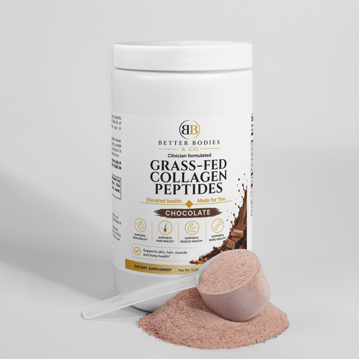 Grass-Fed Collagen Peptides Powder (Chocolate)