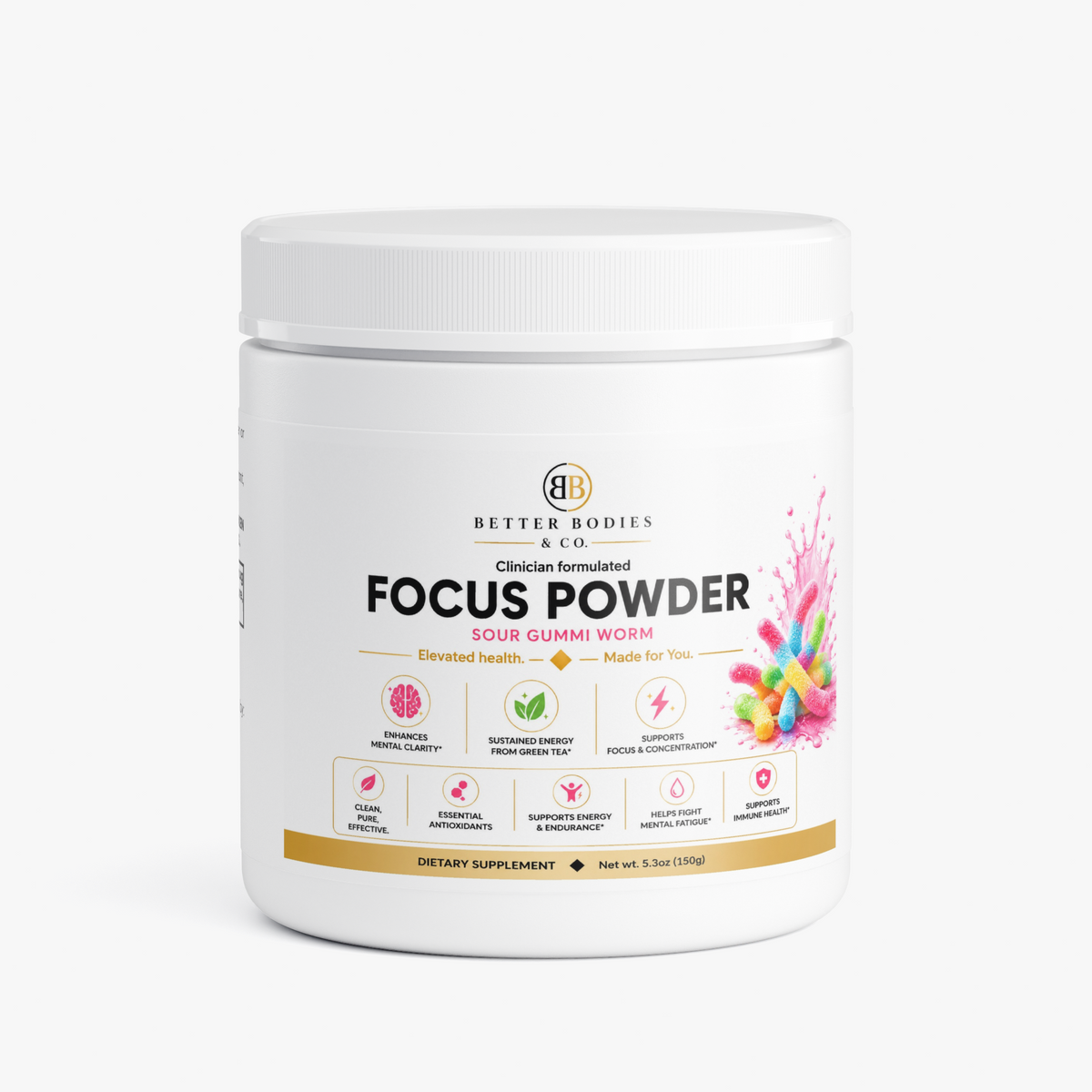 Focus Powder (Sour Gummi Worm)