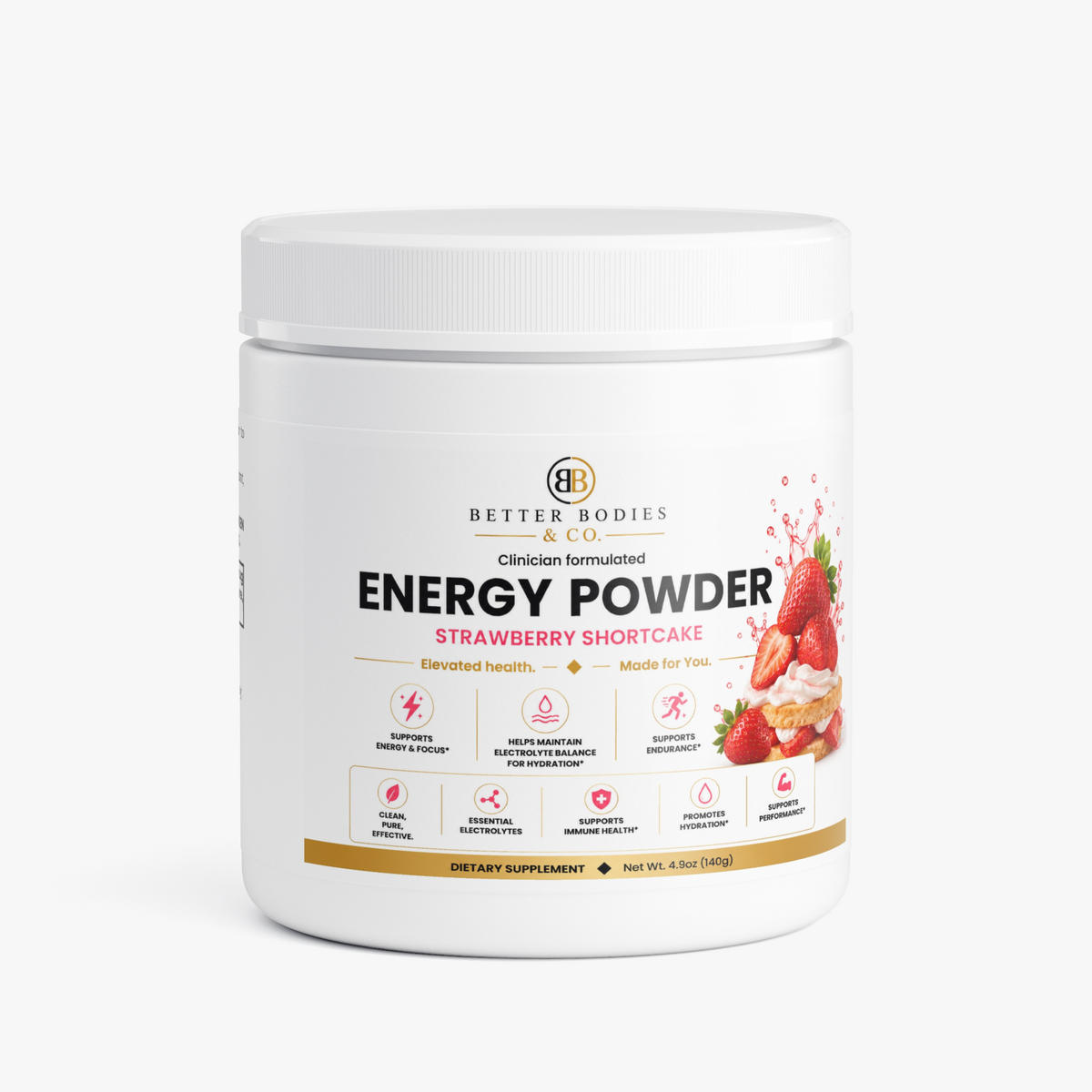 Energy Powder (Strawberry Shortcake)