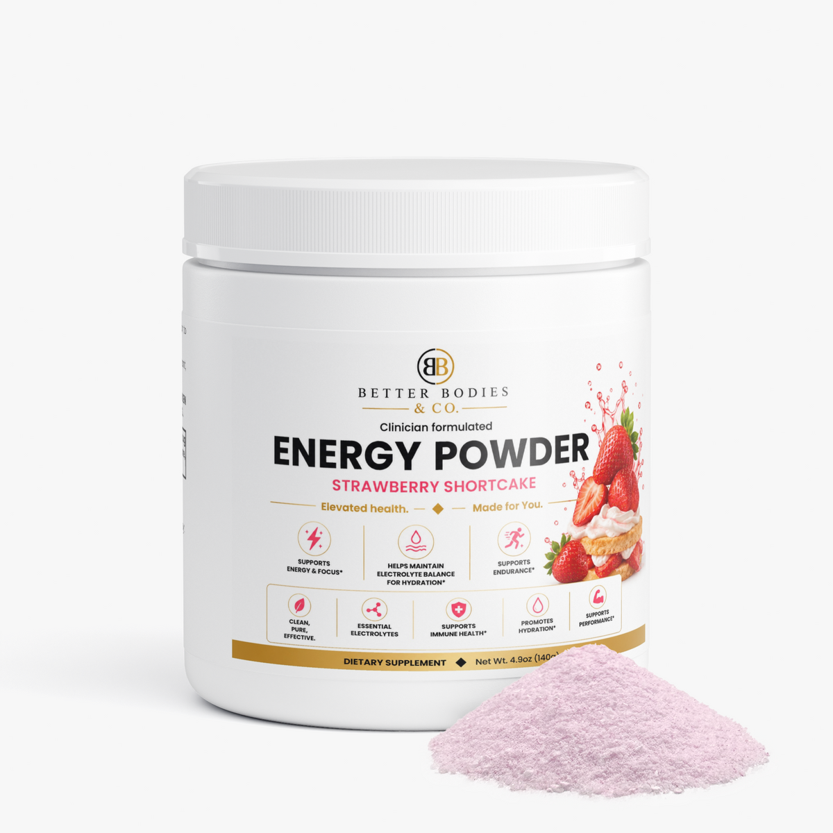 Energy Powder (Strawberry Shortcake)