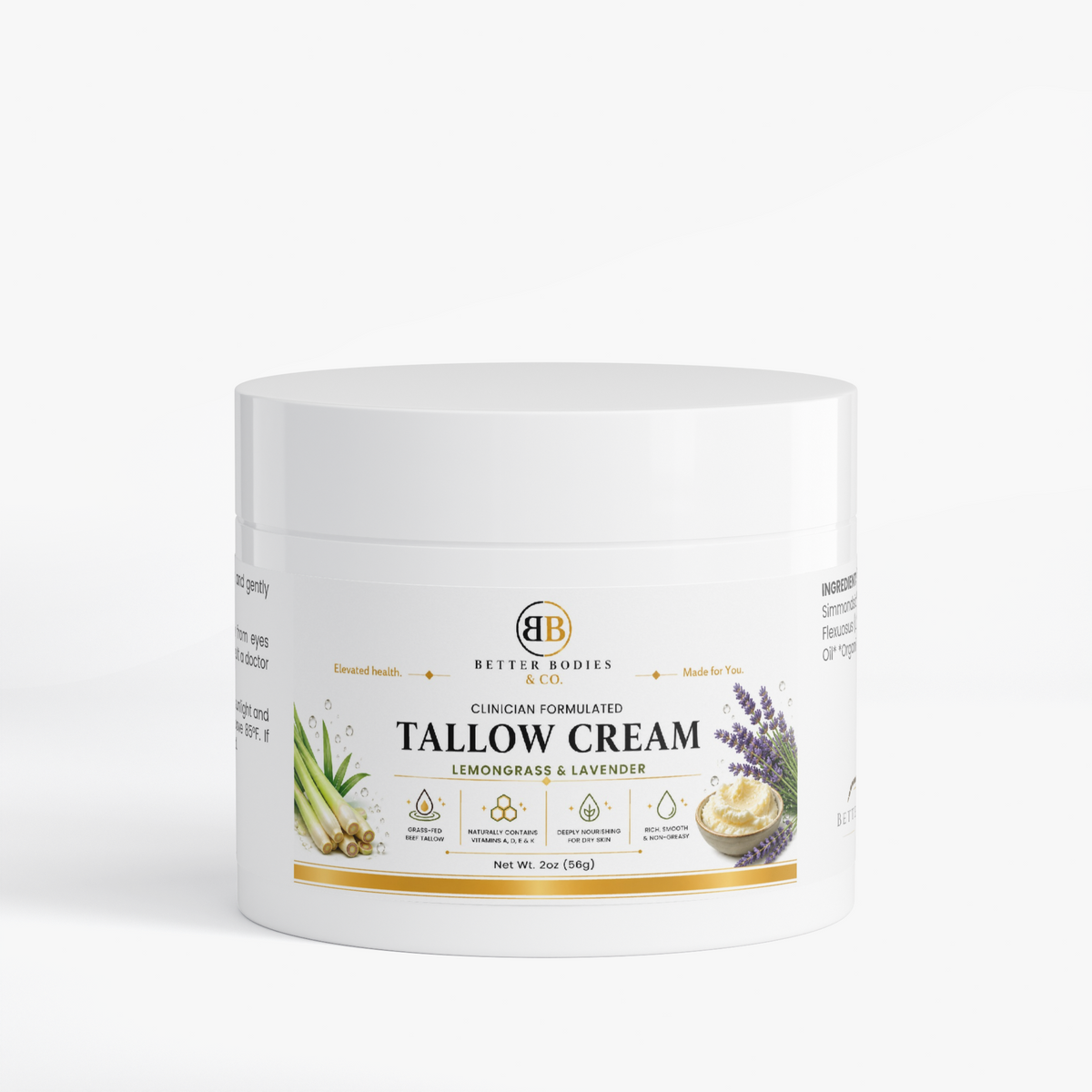 Tallow Cream Lemongrass & Lavender