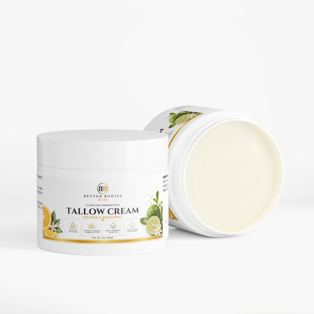 Tallow Cream Orange & Bergamot