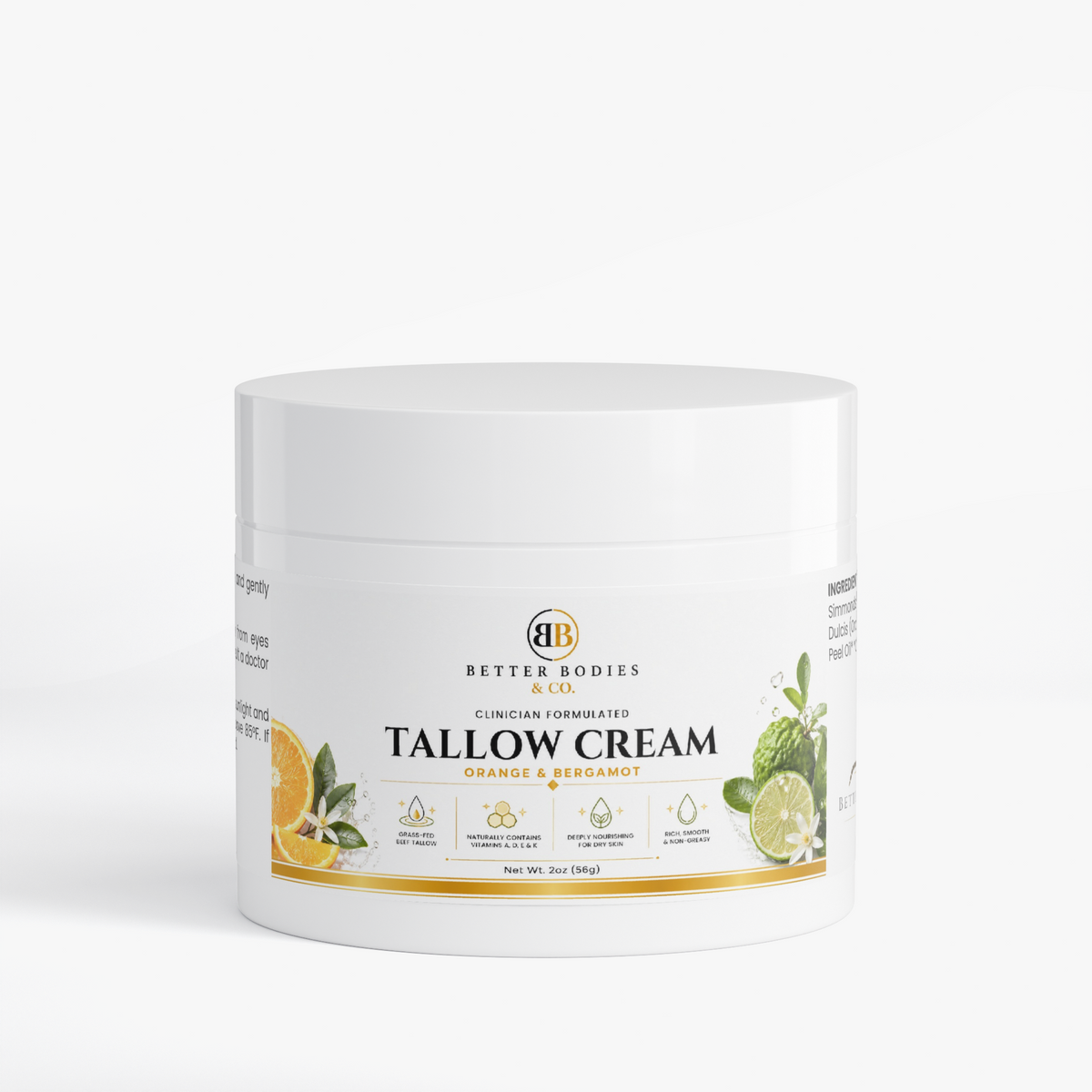 Tallow Cream Orange & Bergamot