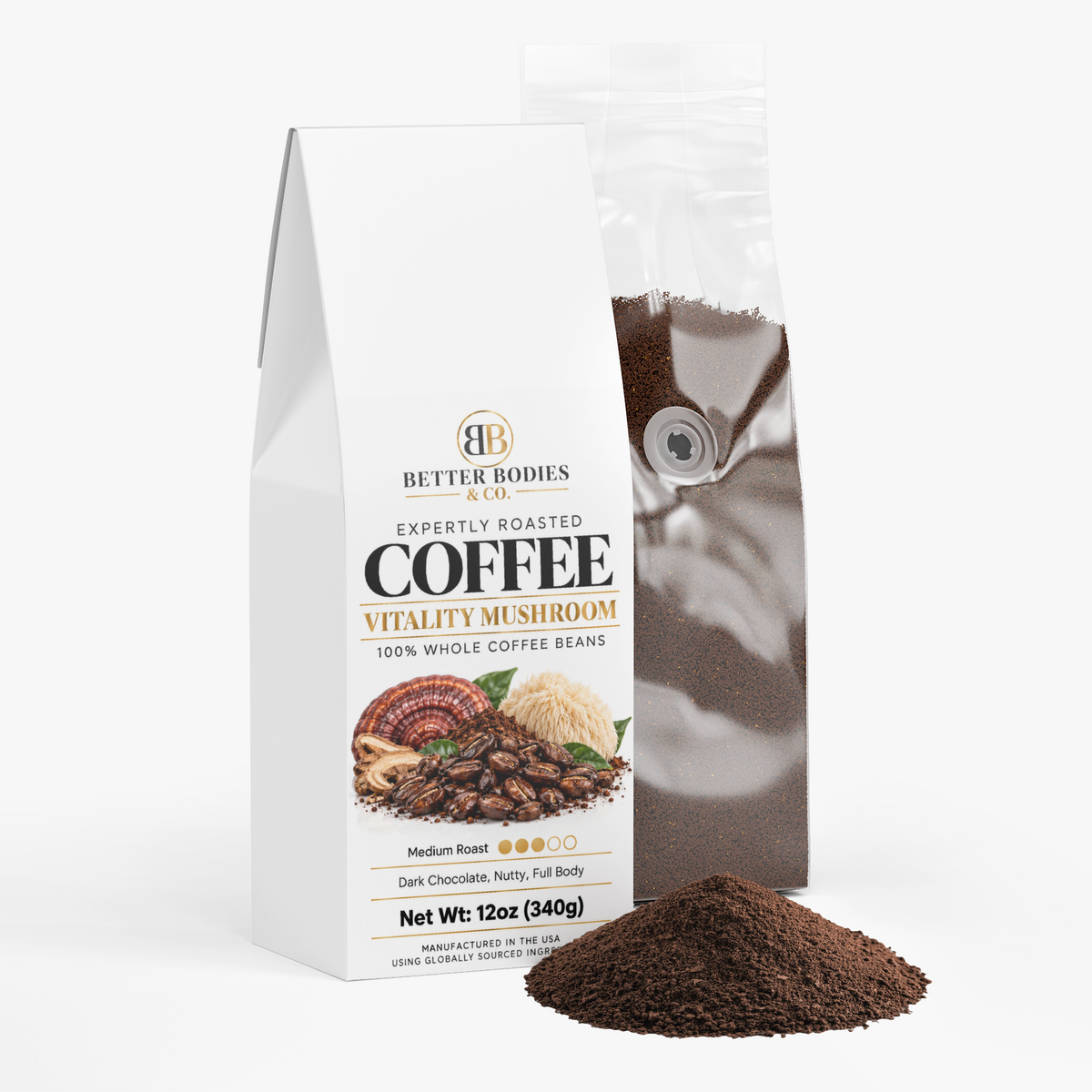 Vitality Mushroom Coffee (Medium Roast)
