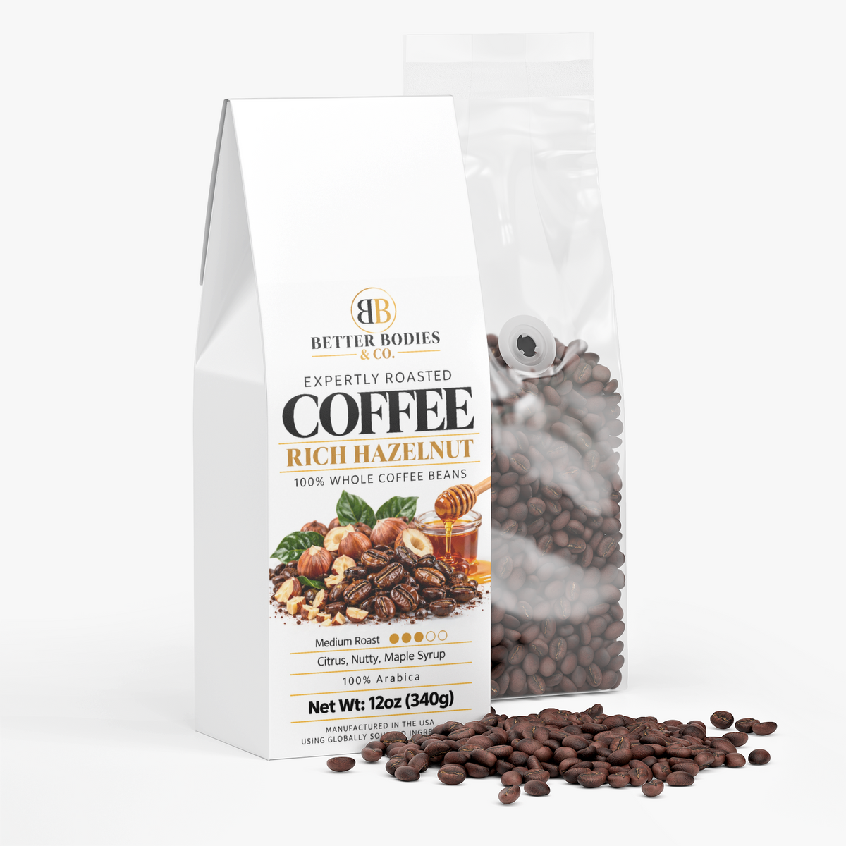 Rich Hazelnut Coffee (Medium Roast)