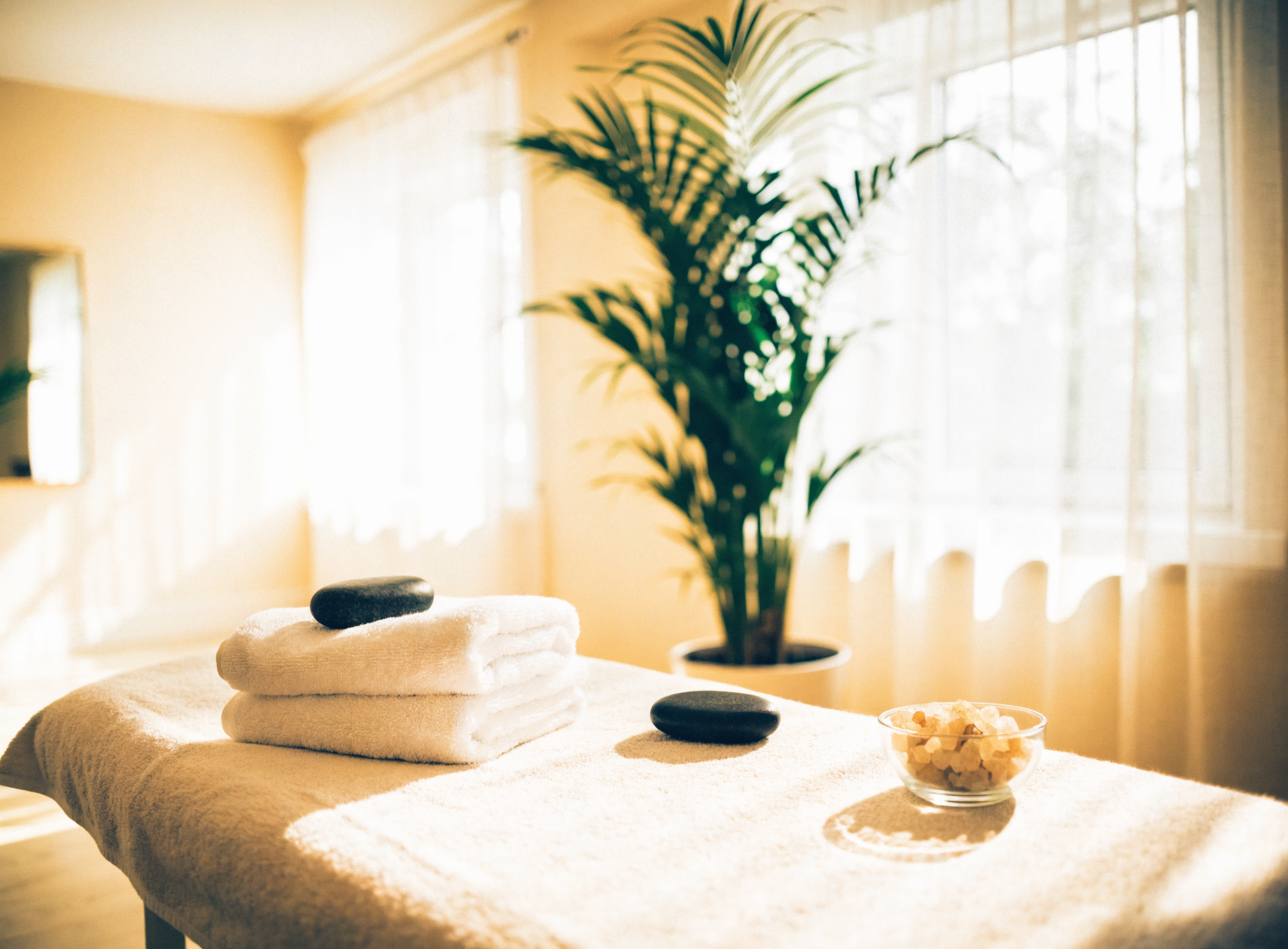 Calm wellness treatment room